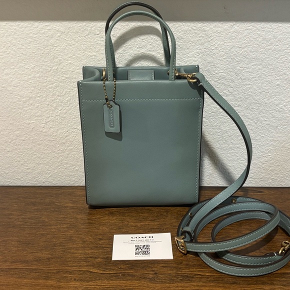 Coach Sky Blue Mini Crossbody Bag NWOT - Picture 2 of 11